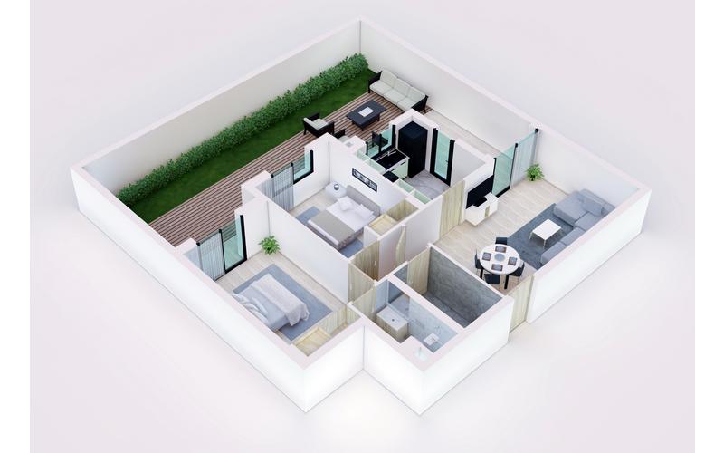 Appartement s+2 3